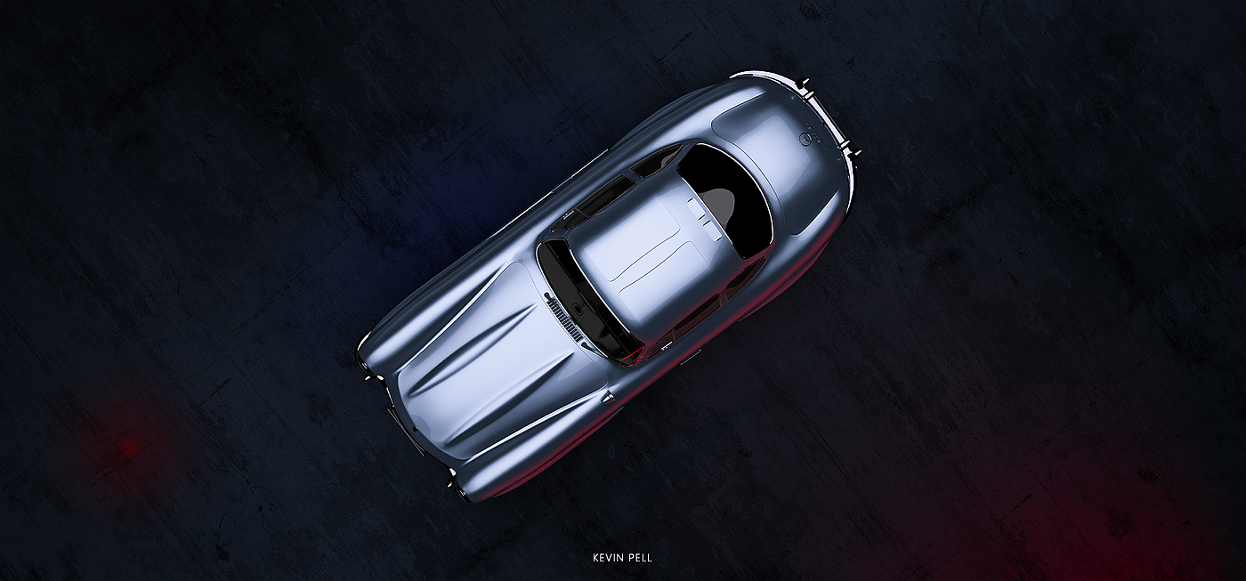 keyshot，Benz 300SL，automobile，E-commerce rendering，3D modeling，oc-c4d，