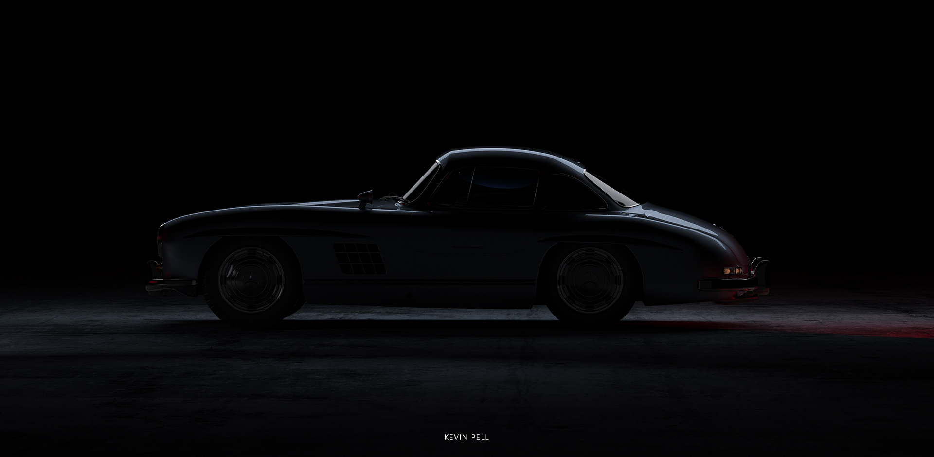 keyshot，Benz 300SL，automobile，E-commerce rendering，3D modeling，oc-c4d，