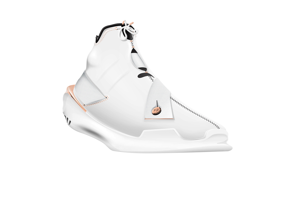 adidas，Y-3，white，Cushioning shoes，