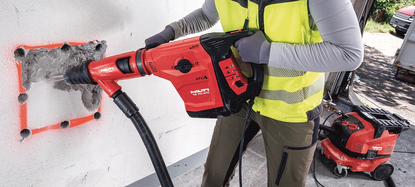 Hilti TE 70-ATC/AVR，Electric hammer drill，tool，2021 red dot product design award，