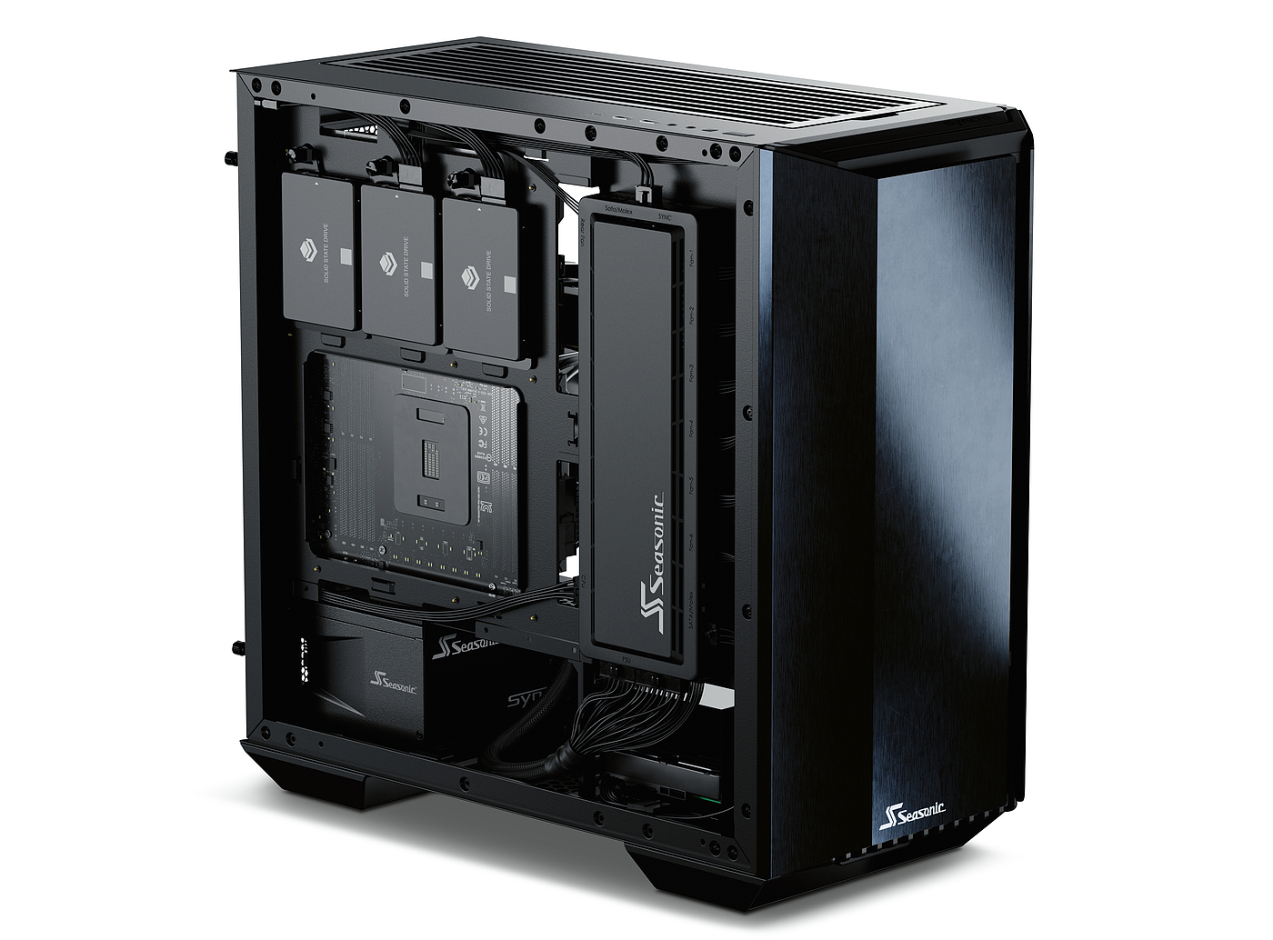 2021 red dot product design award，Seasonic SYNCRO，Computer machine box，ATX PC，