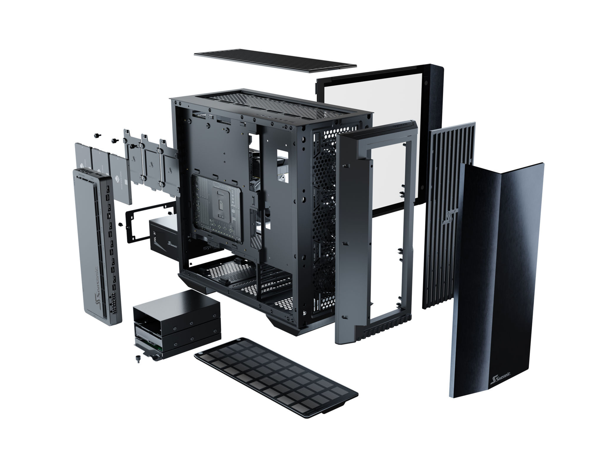 2021 red dot product design award，Seasonic SYNCRO，Computer machine box，ATX PC，