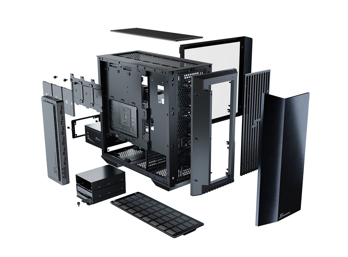 2021 red dot product design award，Seasonic SYNCRO，Computer machine box，ATX PC，