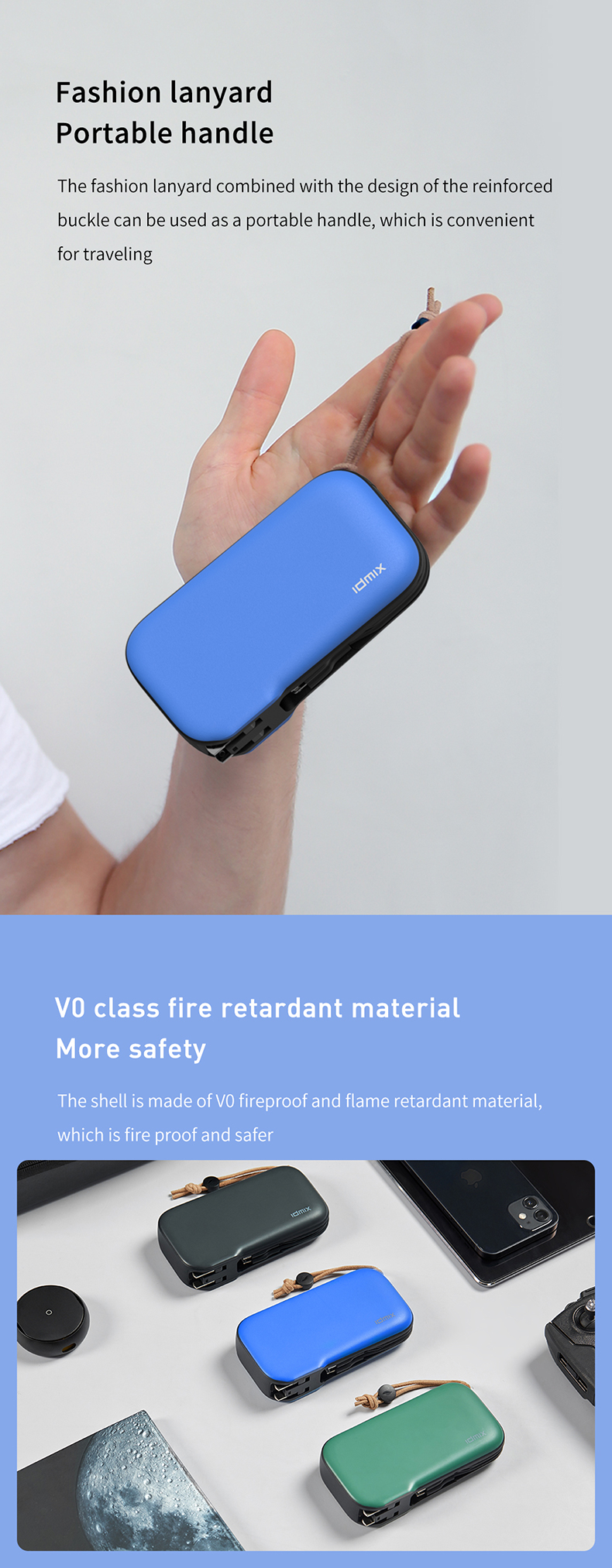 portable source，Built in cable，Fireproof material，security，2021 red dot product design award，