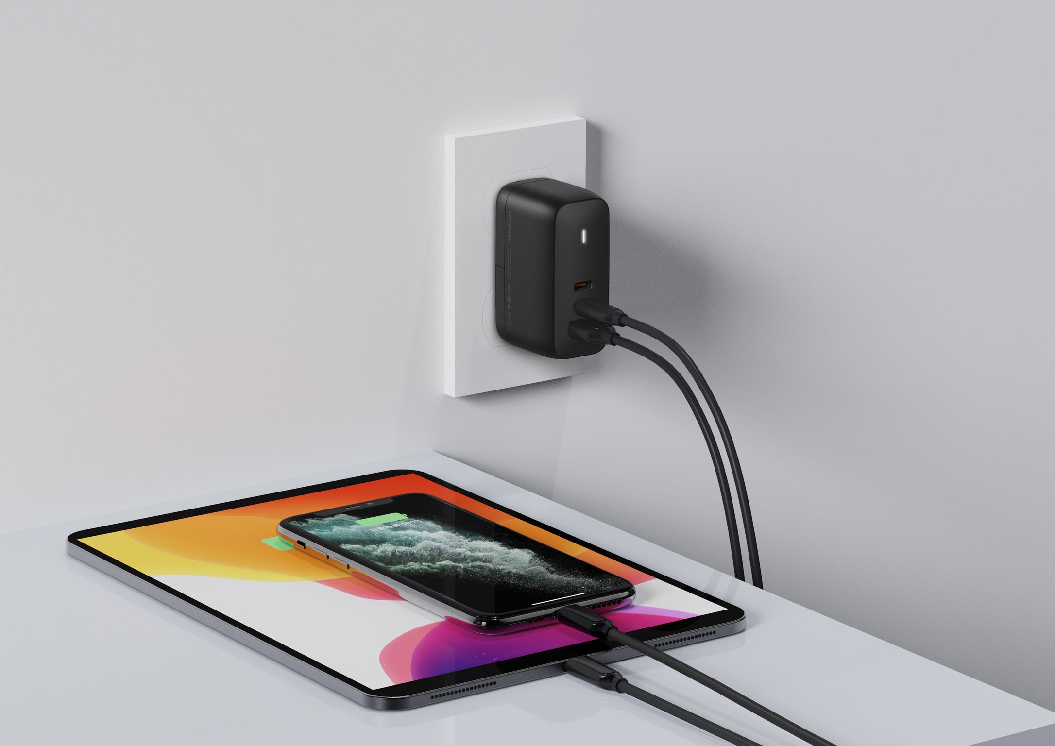 USB charger，Three in one，Portable，Maddocks ，2021 red dot product design award，