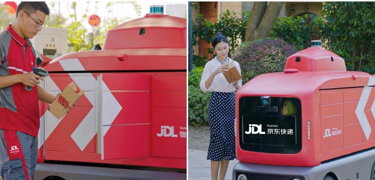 Delivery truck，JD.COM，modularization，automatic，2021 red dot product design award，