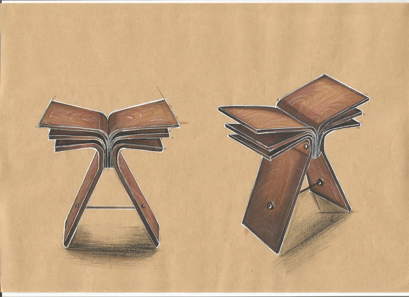 industrial design，Hand drawn，Student works，