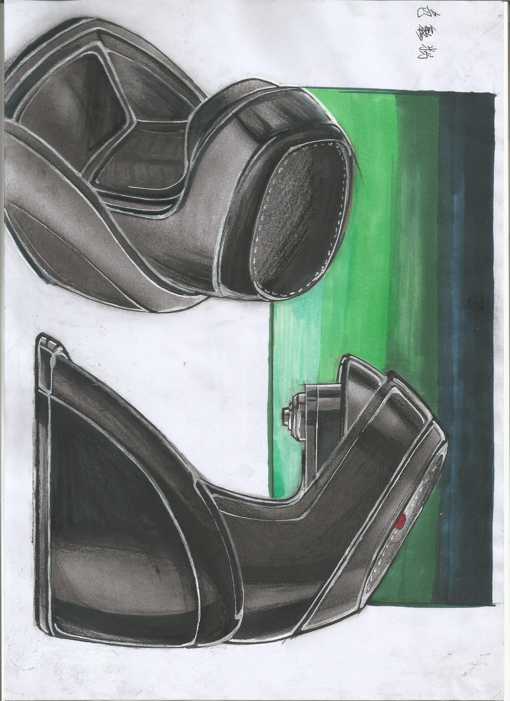 industrial design，Hand drawn，Student works，