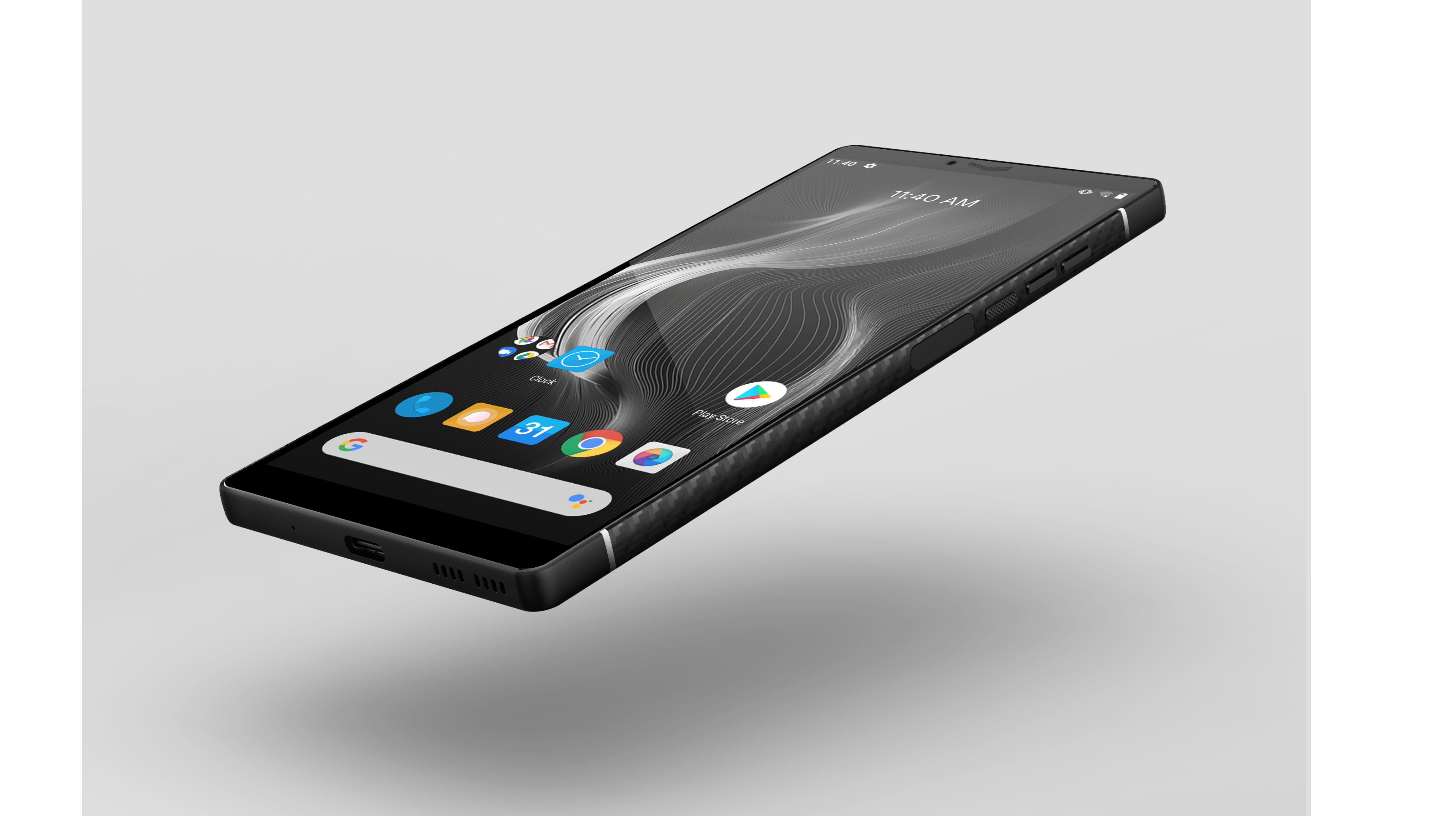 mobile phone，carbon fibre，2021 red dot product design award，