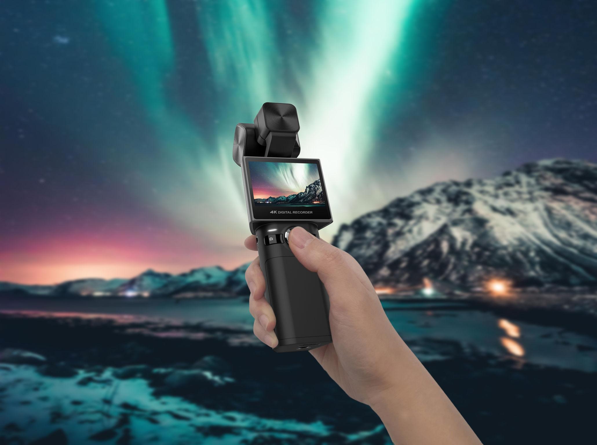 Digital camera，Triaxial pan tilt，stable，compact，thinkware，2021 red dot product design award，