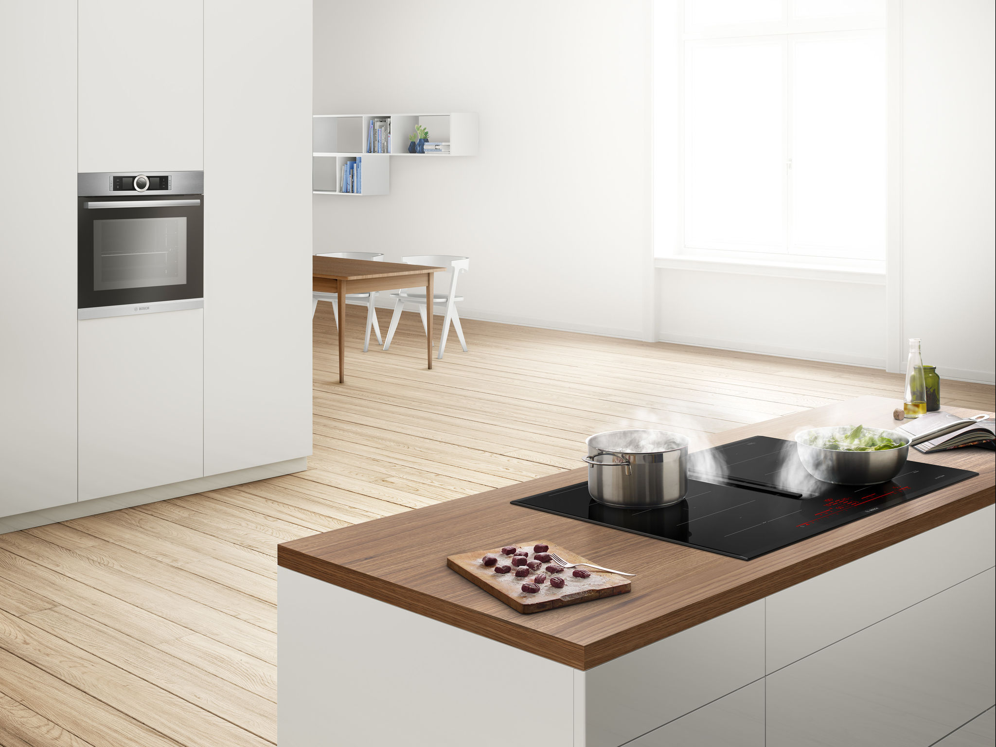BOSCH Series，Kitchen appliances，Integrated ventilation stove surface，2021 red dot product design award，