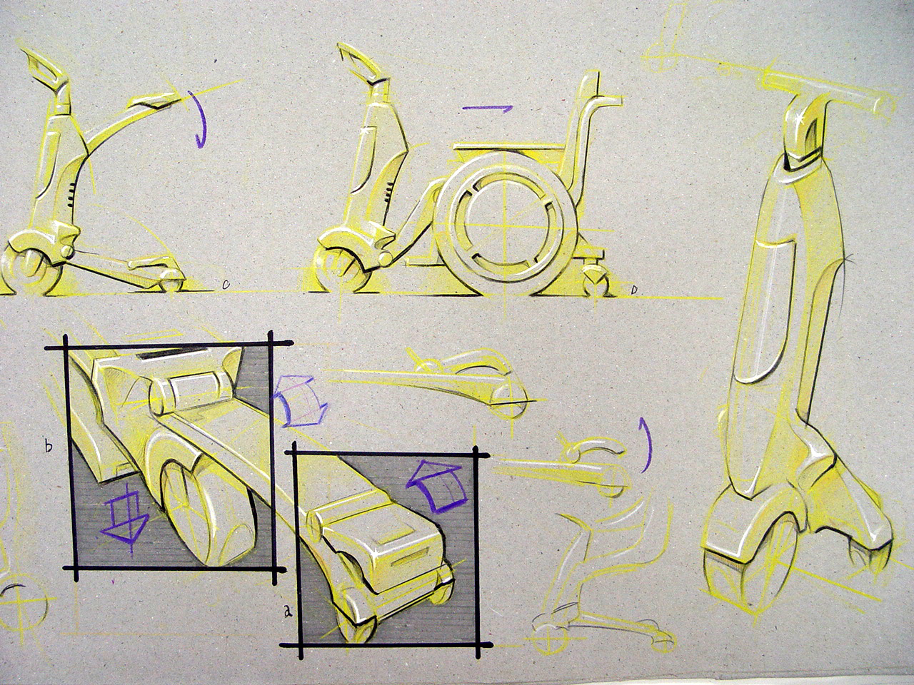 Hand drawn，product，Line，Colored lead，