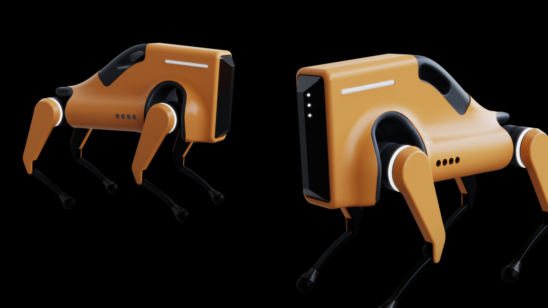 Quadruped robot dog，2021 red dot award winning works，2021 if design award，whipsaw，2021dfa Bronze Award，