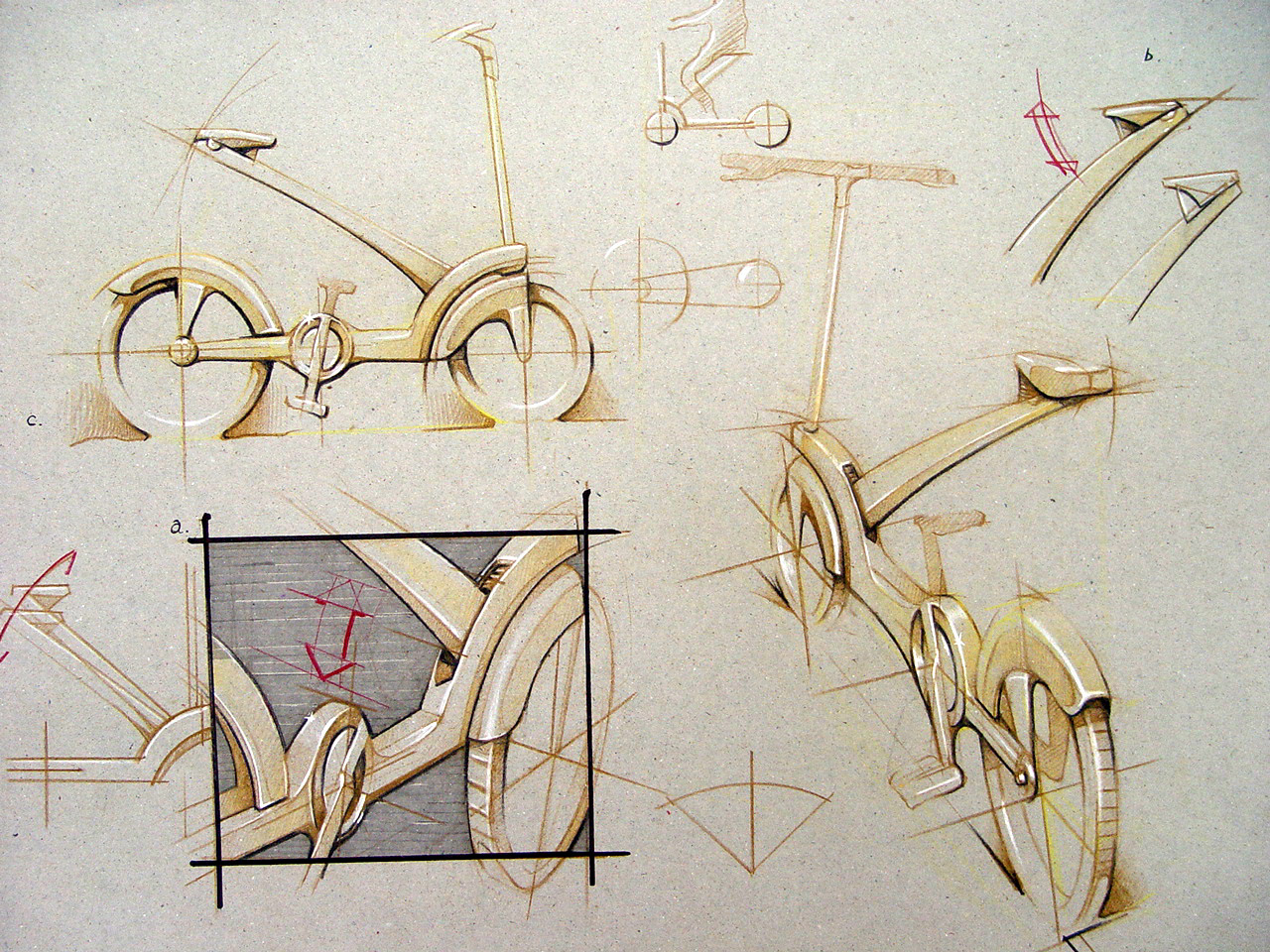 Hand drawn，product，Line，Colored lead，