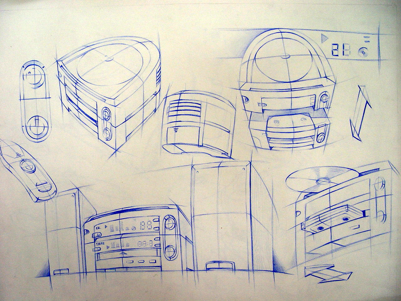 Hand drawn，product，Line，Colored lead，