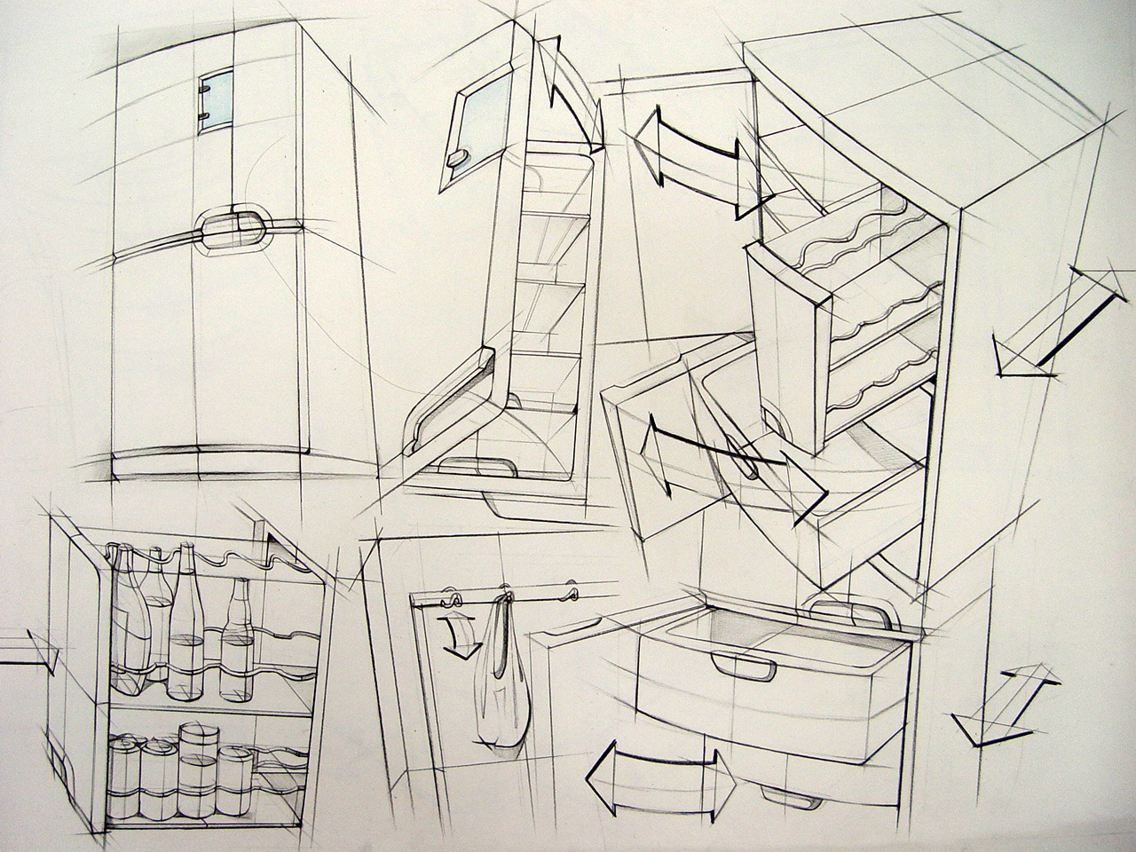 Hand drawn，product，Line，Colored lead，