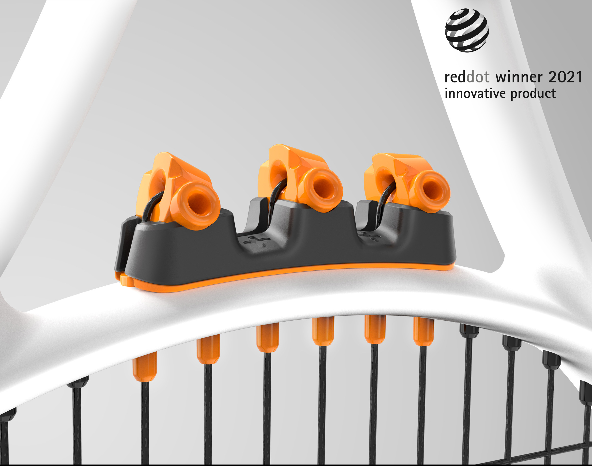 2021 red dot product design award，retain，Recloser，Tennis accessories，Wire puller for tennis racket，