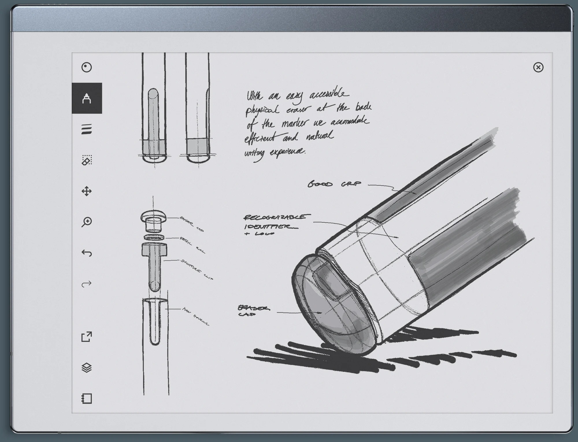 2021 red dot product design award，reMarkable 2，tablet PC，
