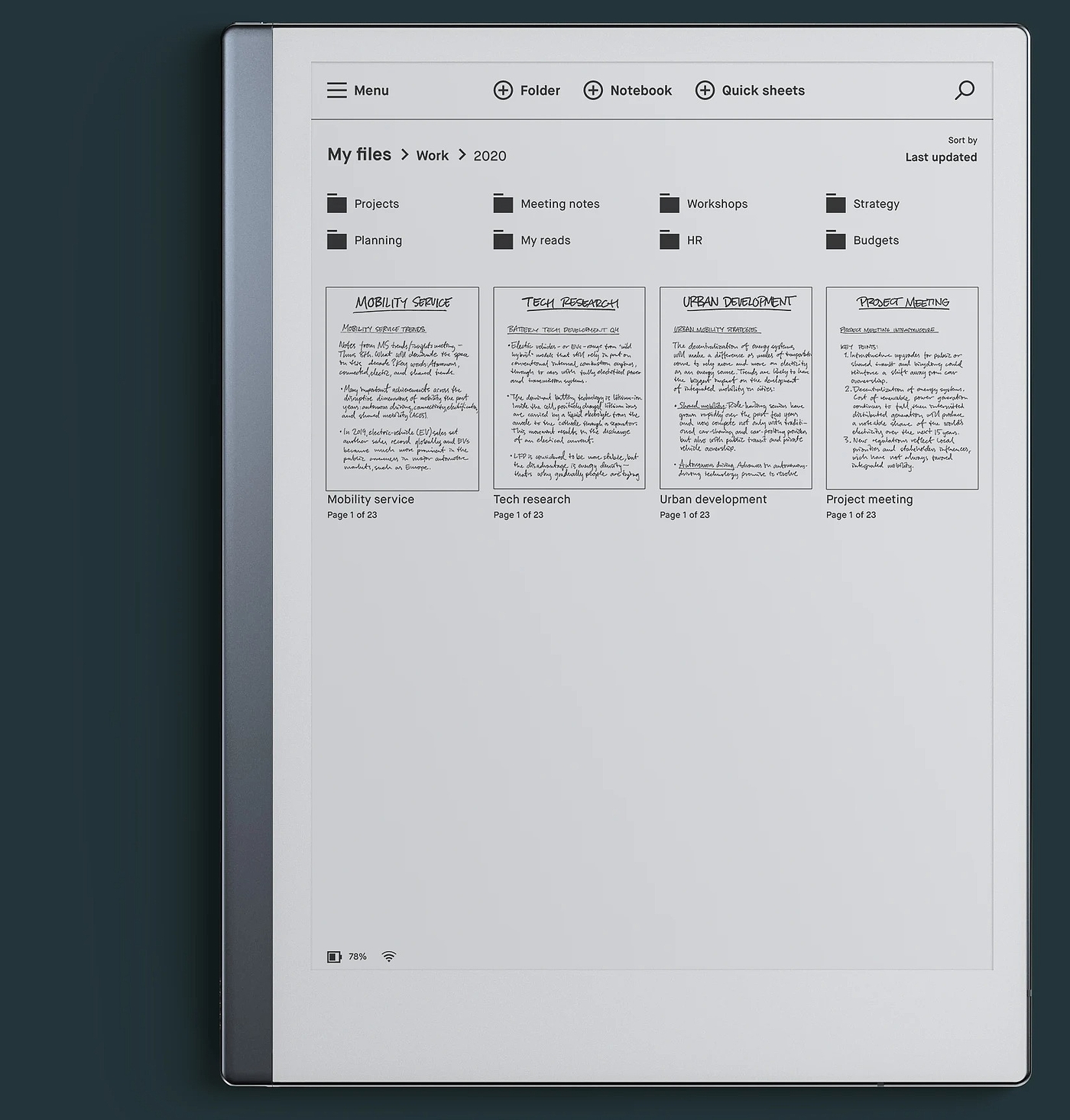 2021 red dot product design award，reMarkable 2，tablet PC，
