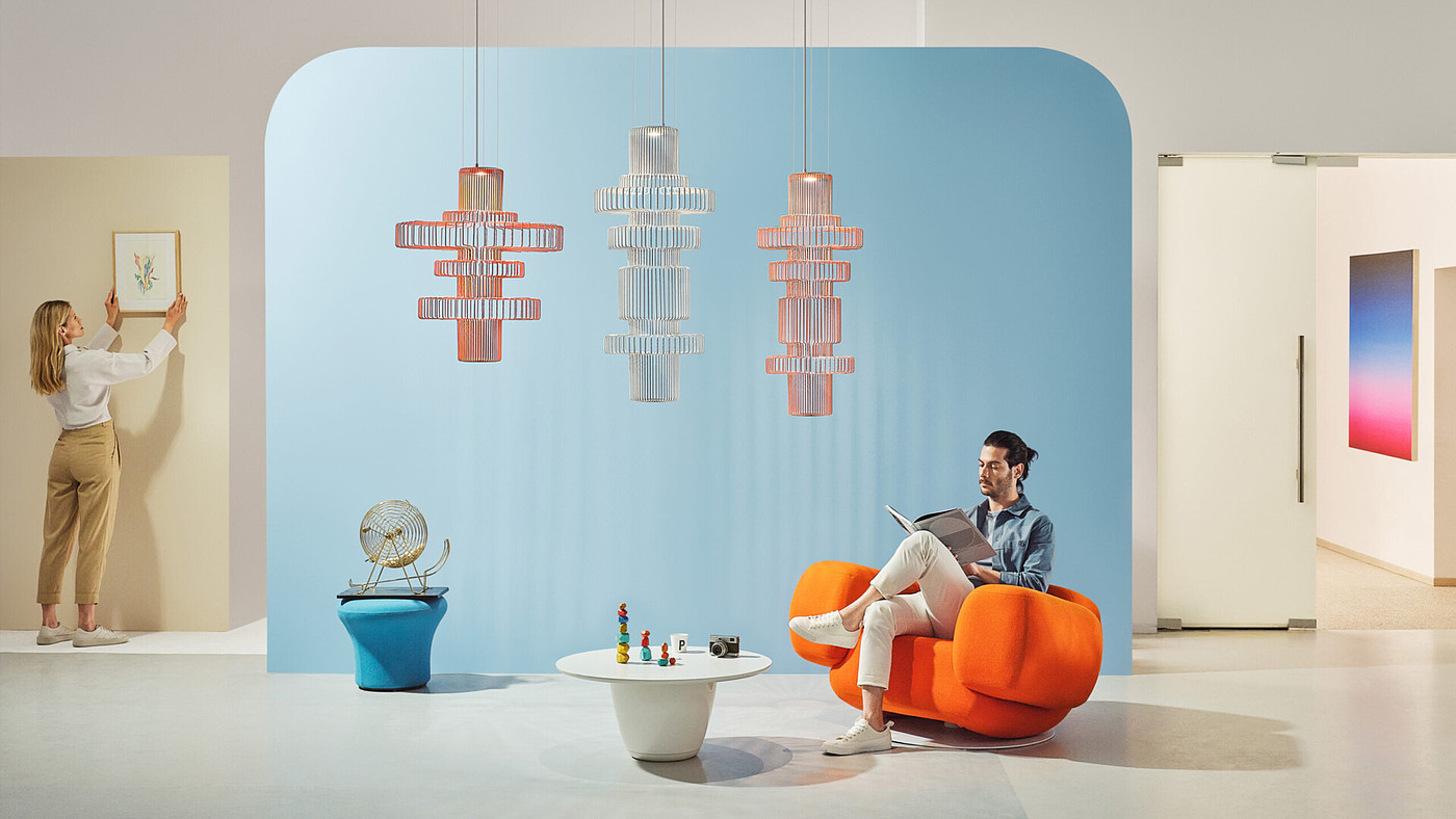 a chandelier，lighting，2021 red dot product design award，
