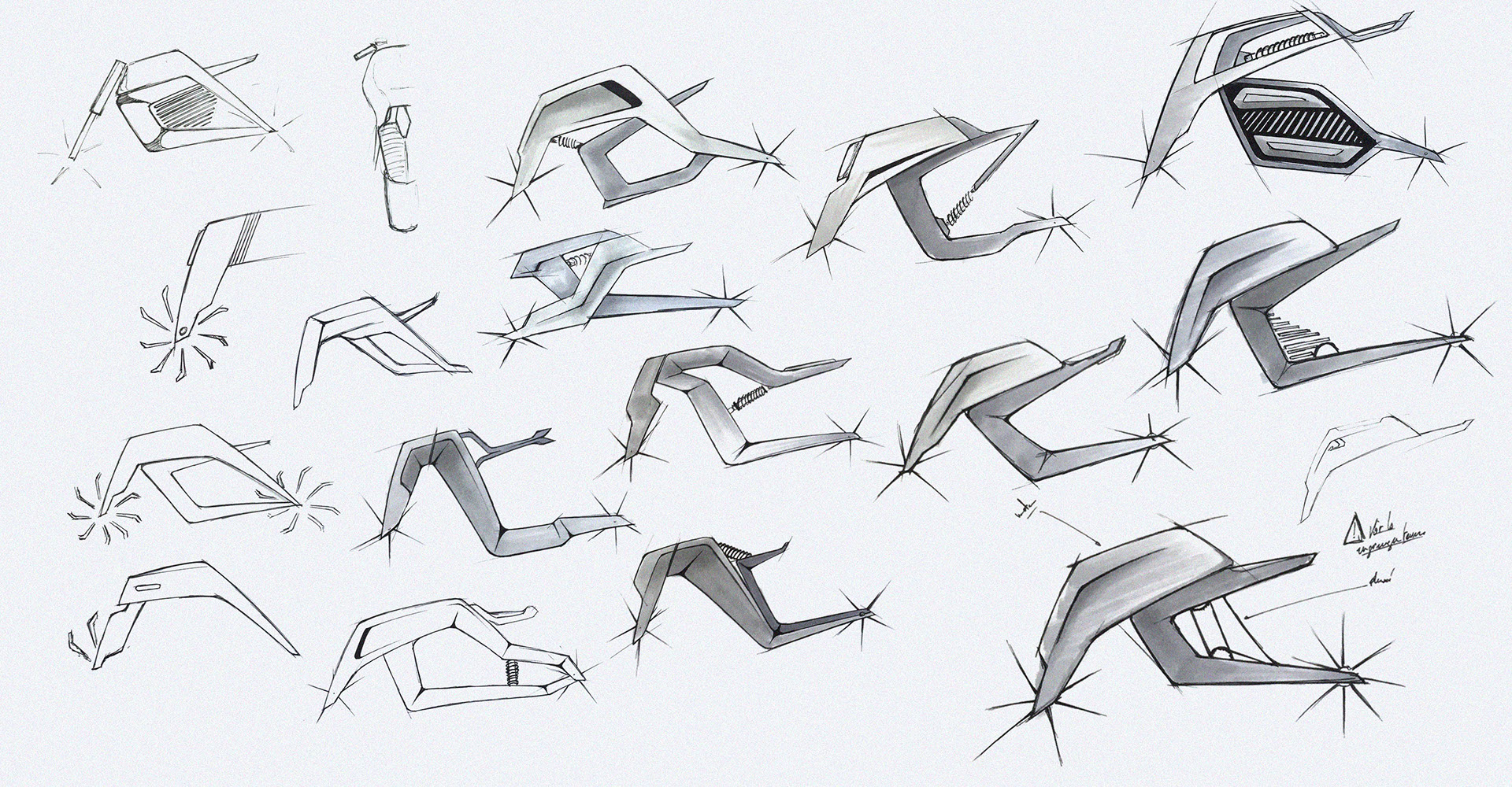 locomotive，conceptual design，Electric bicycle，Electric motorcycle，Minimalism，Tesla，