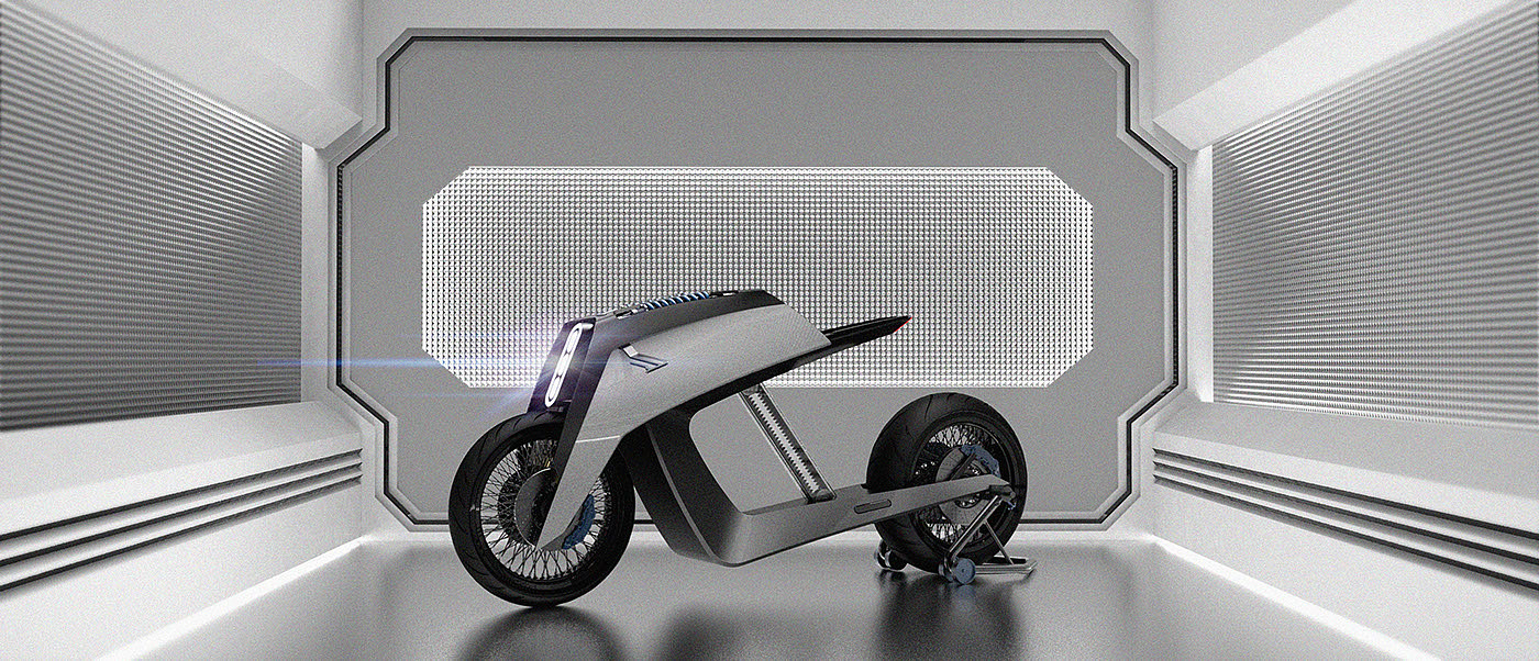 locomotive，conceptual design，Electric bicycle，Electric motorcycle，Minimalism，Tesla，