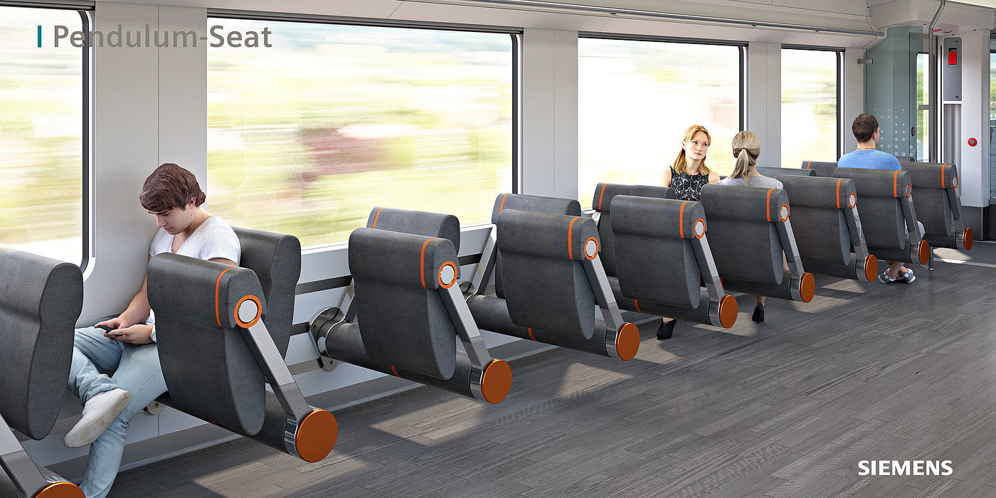 Modular passenger seat，train，electronic control ，innovate，2021 red dot product design award，