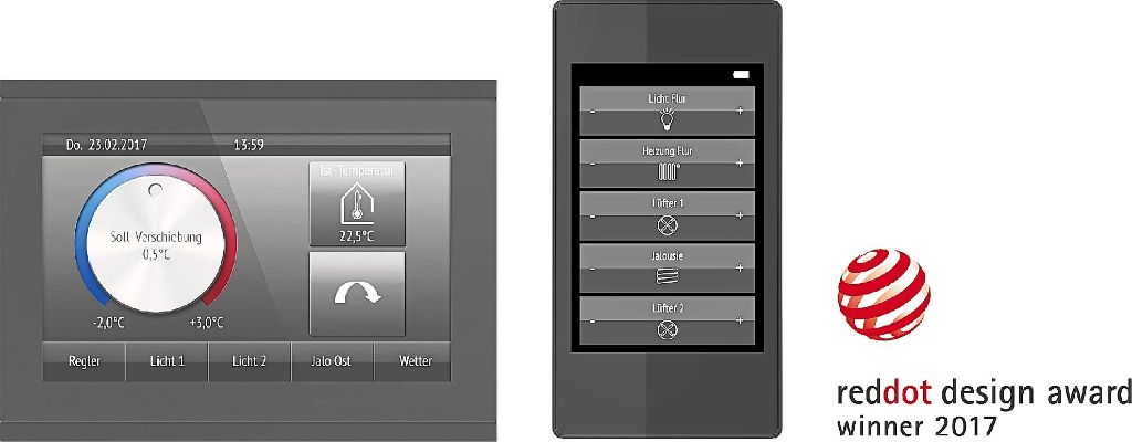KNX 5in，Home system，intelligence，2017 red dot，
