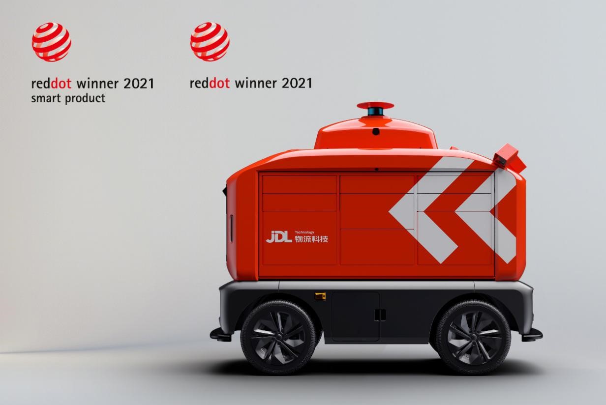 Intelligent delivery robot，JDL，automation，2021 red dot product design award，Jingdong Logistics，