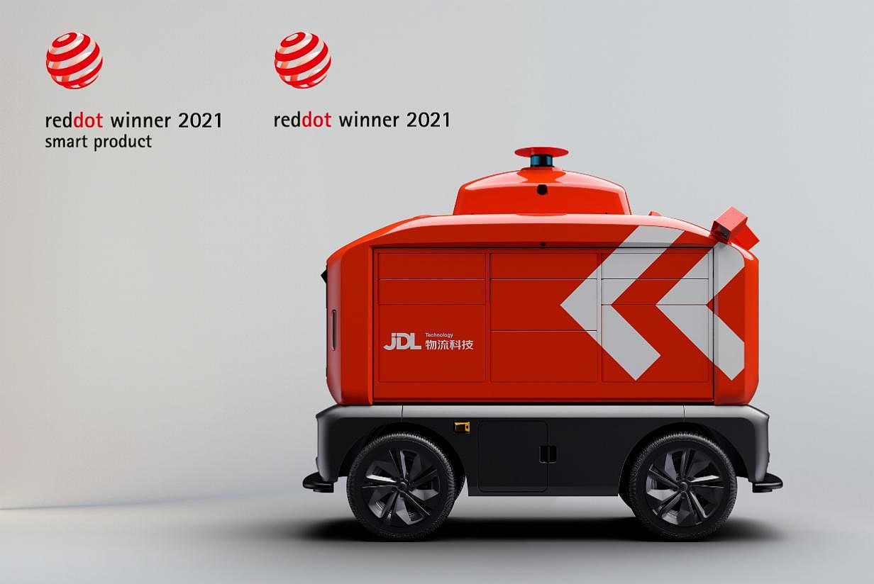 智能送货机器人，JDL，自动化，2021红点产品设计大奖，京东物流，