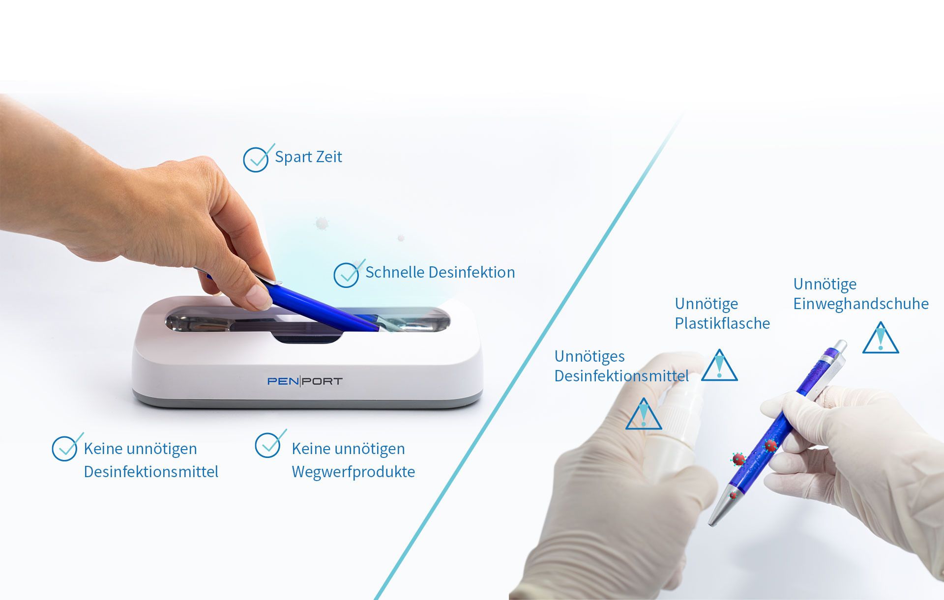 2021 red dot product design award，PenPort，disinfect，Disinfection pen holder，