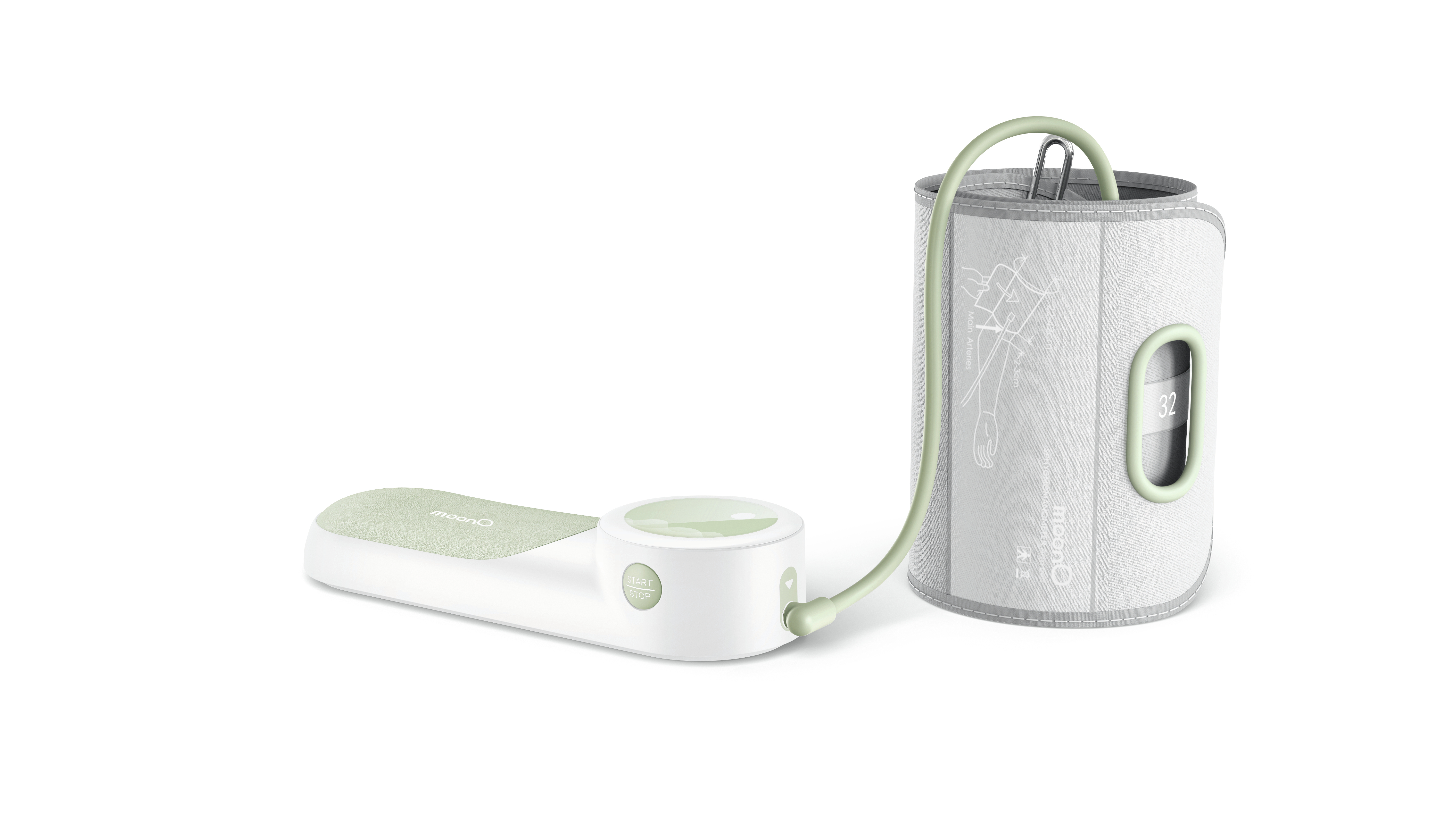 sphygmomanometer，intelligence，green，2021 red dot product design award，