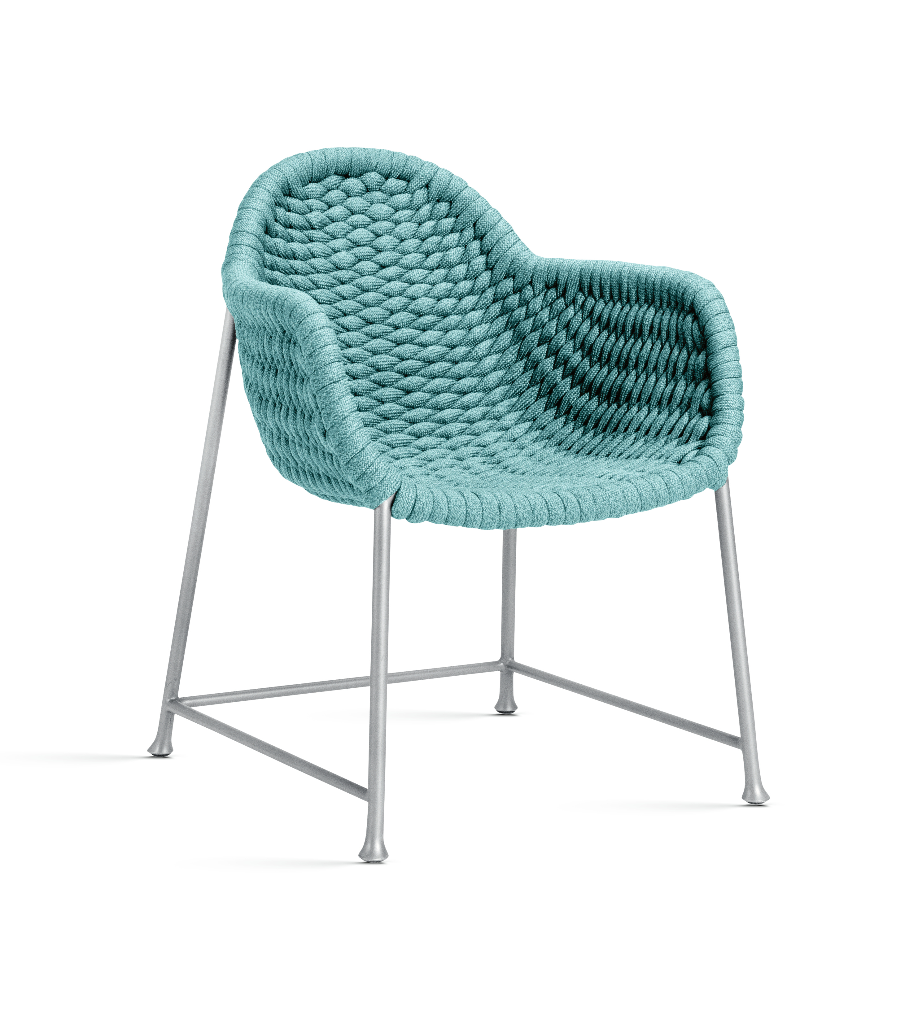 Armchair，Hand weaving，Olefin rope，esthetics，2021 red dot product design award，