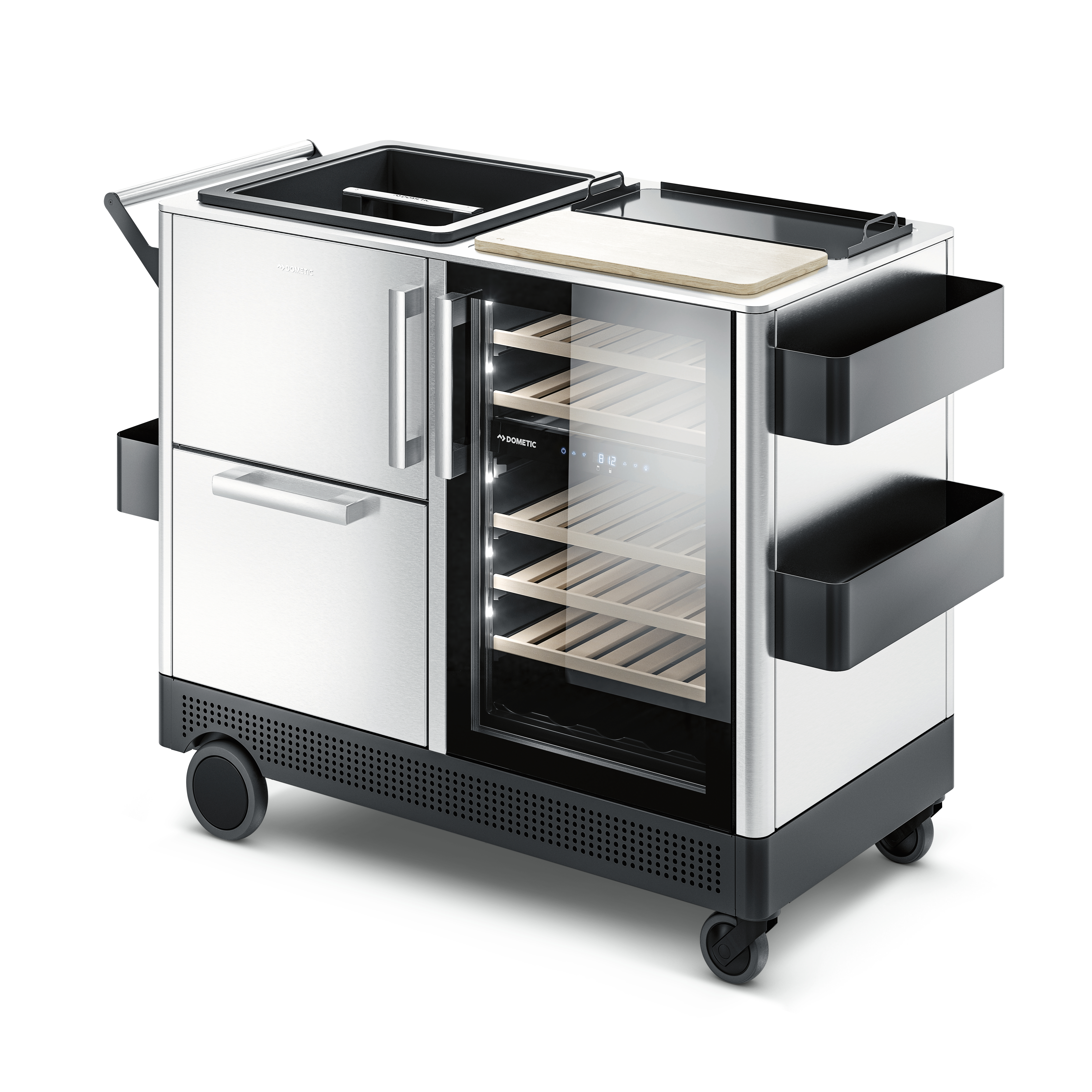 wheelbarrow，Mobile outdoor bar，Recyclable，2021 red dot product design award，