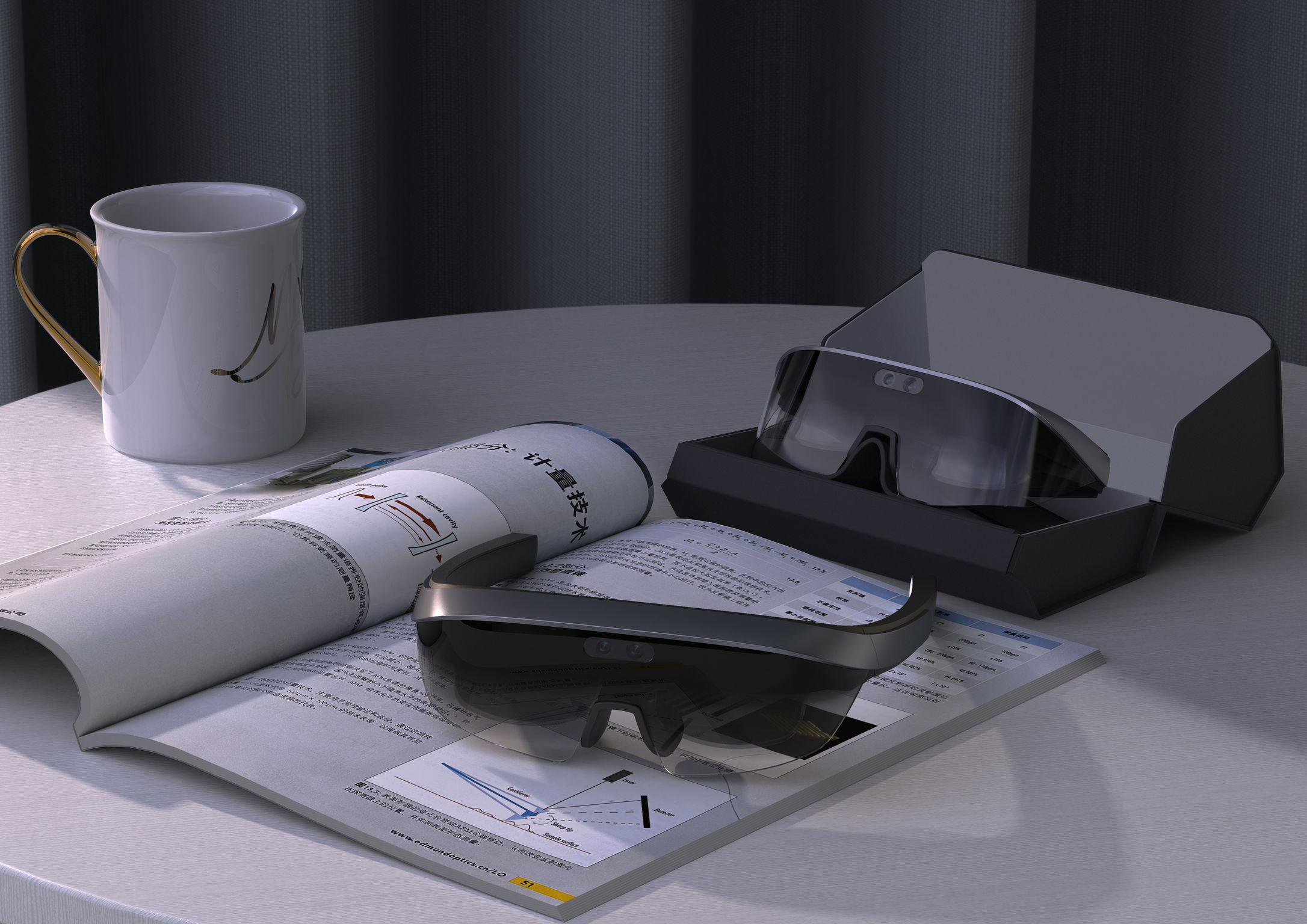 Ar glasses，Digital accessories，Visual impairment，2021 red dot product design award，