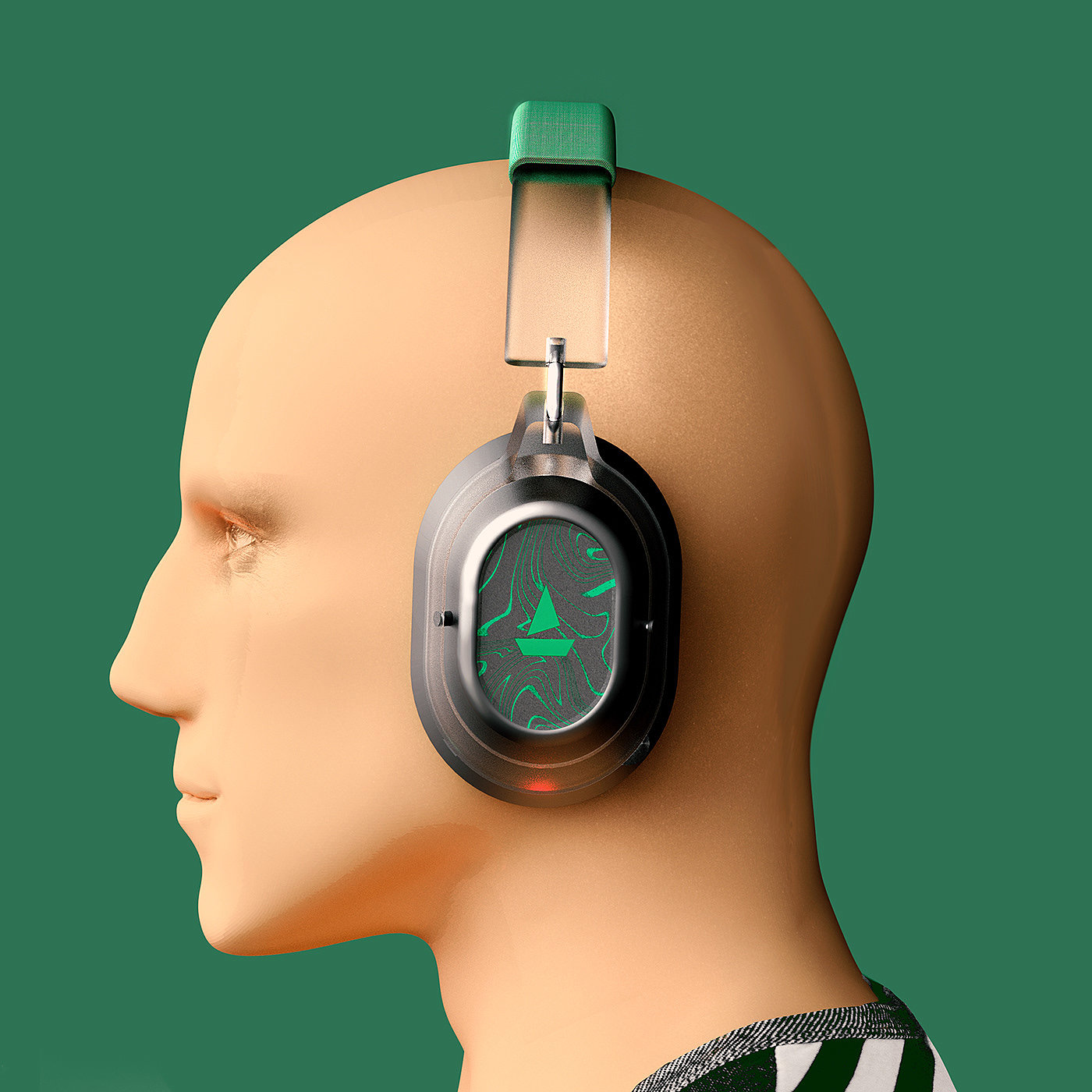 Earphone design，product design，visualization，