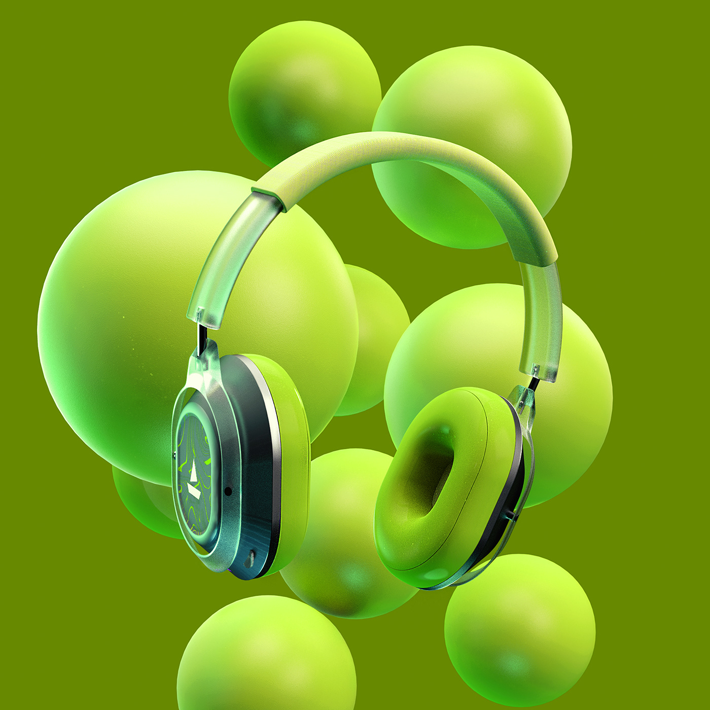 Earphone design，product design，visualization，