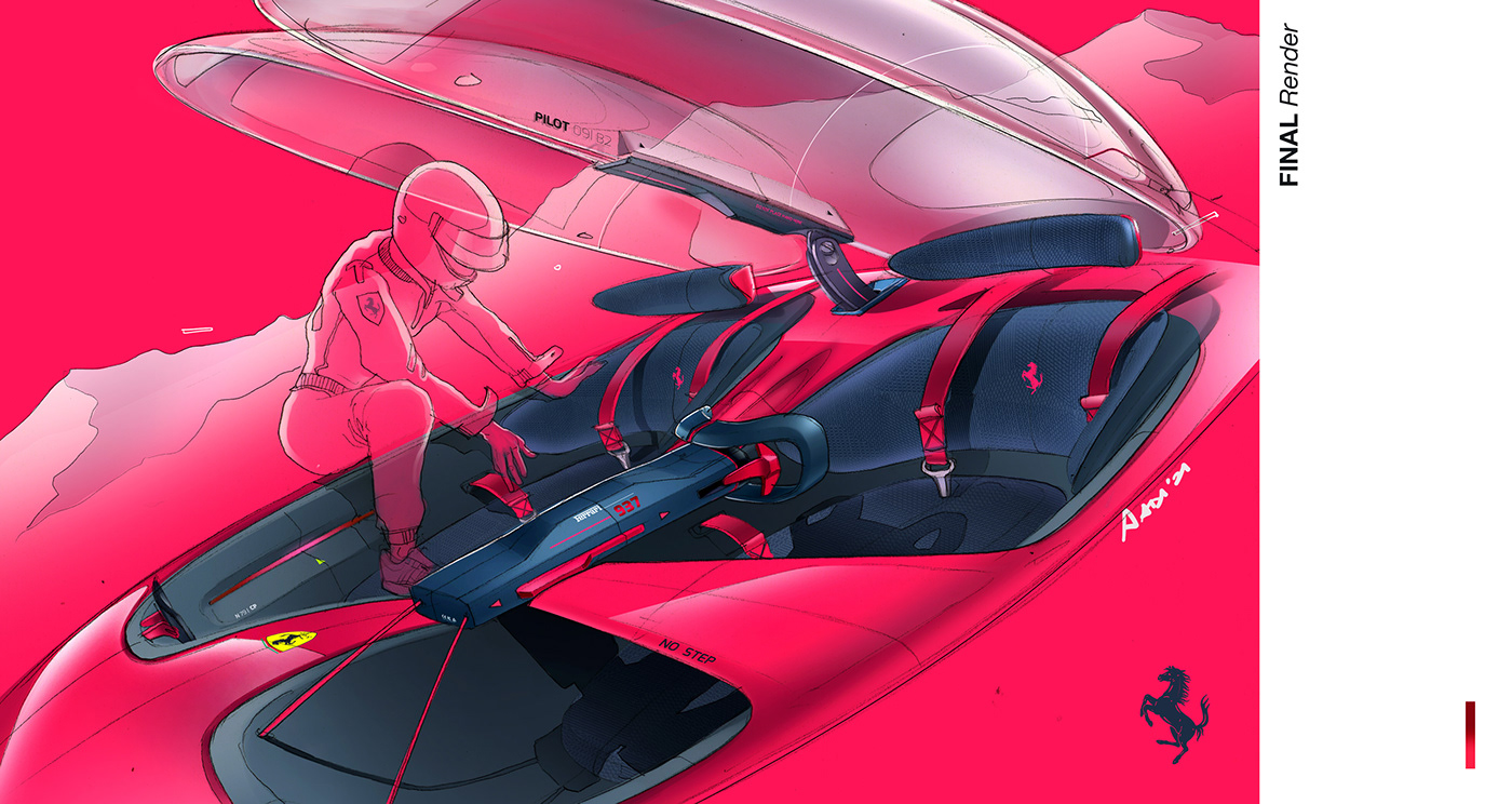 Ferrari，Automotive interior，racing，