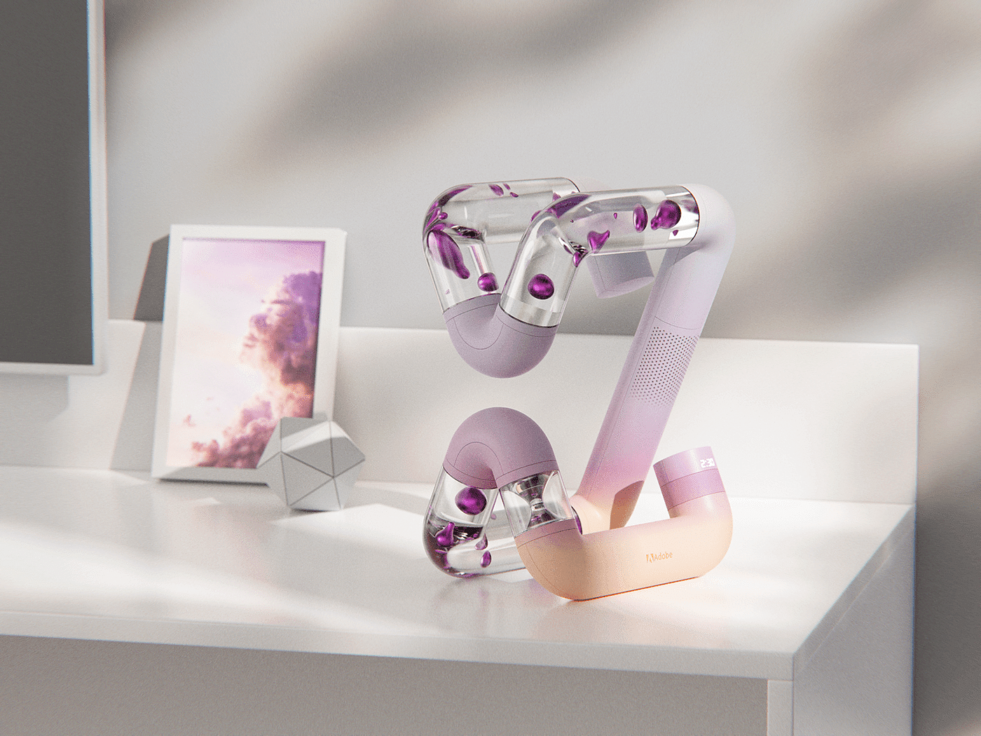 Ferromagnetic fluid，originality，desktop，