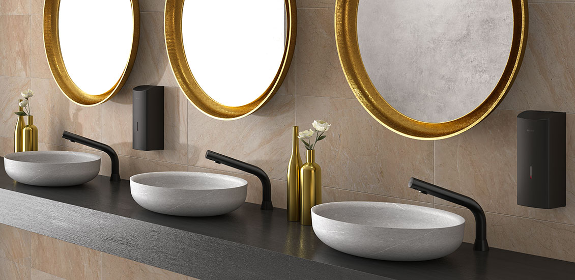 water tap，black，Bacteria prevention，2021 red dot product design award，