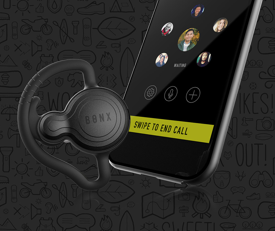 2017 red dot，multi-function，Sports headset，BONX GRIP，