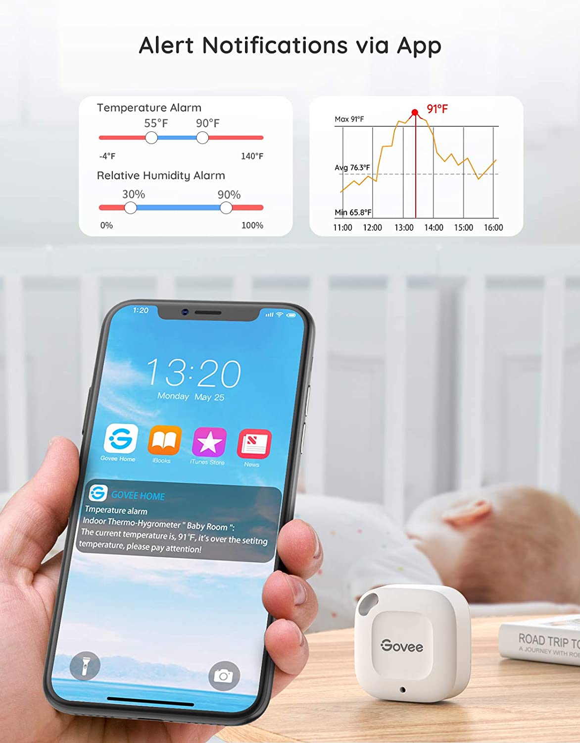 2021 red dot product design award，Temperature and humidity meter，Goff Mini，app，