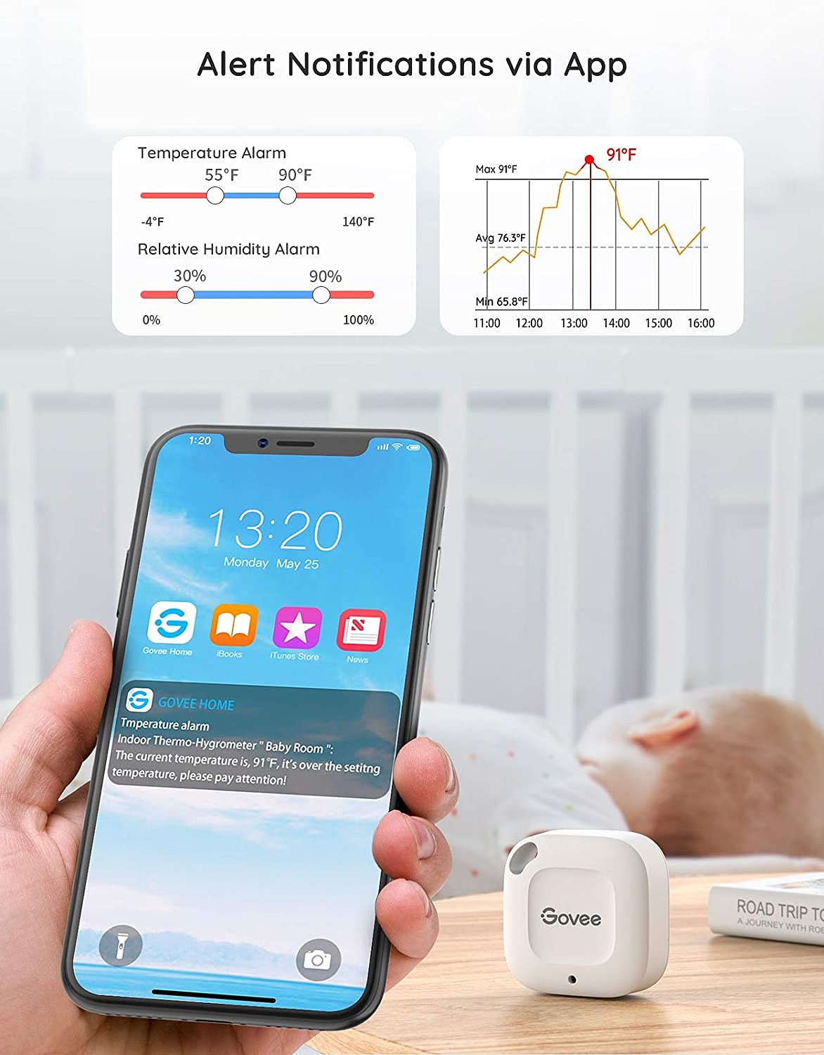 2021 red dot product design award，Temperature and humidity meter，Goff Mini，app，
