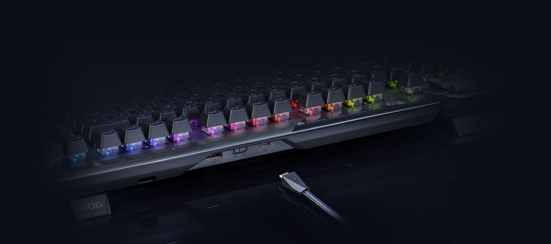 2021 red dot product design award，ROG Claymore II，keyboard，RGB，