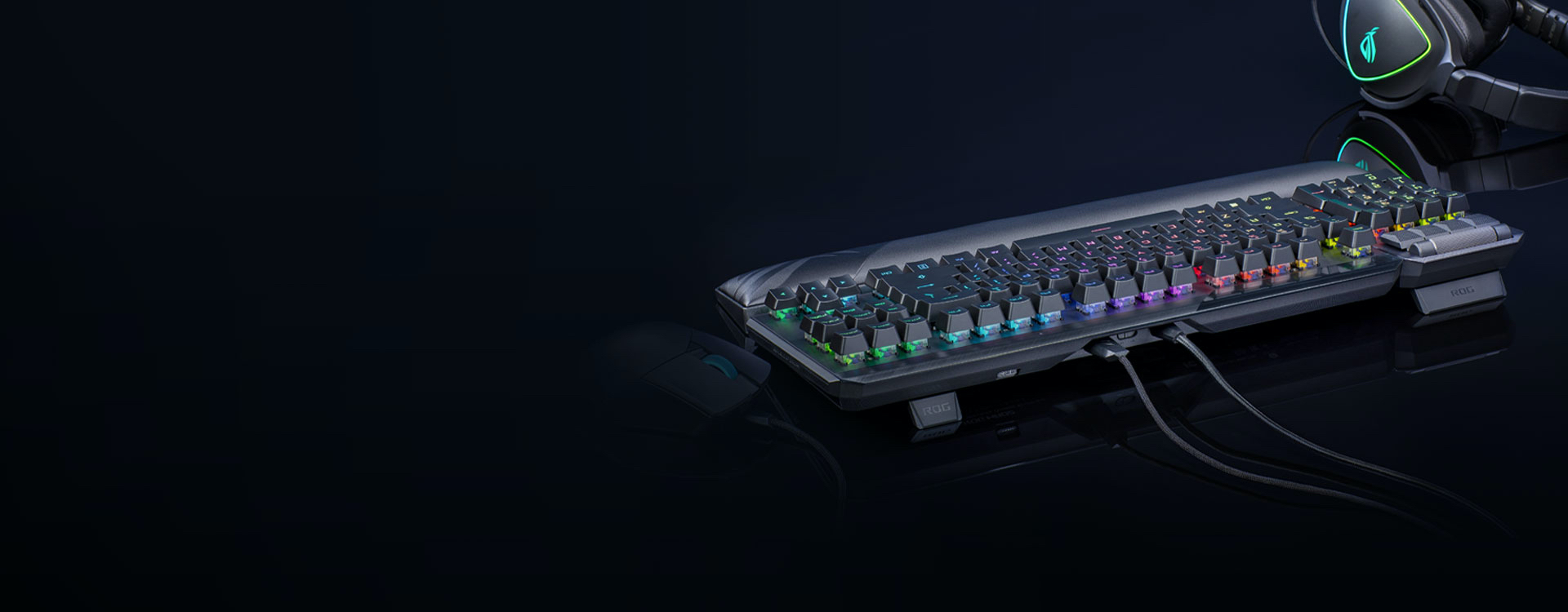 2021 red dot product design award，ROG Claymore II，keyboard，RGB，