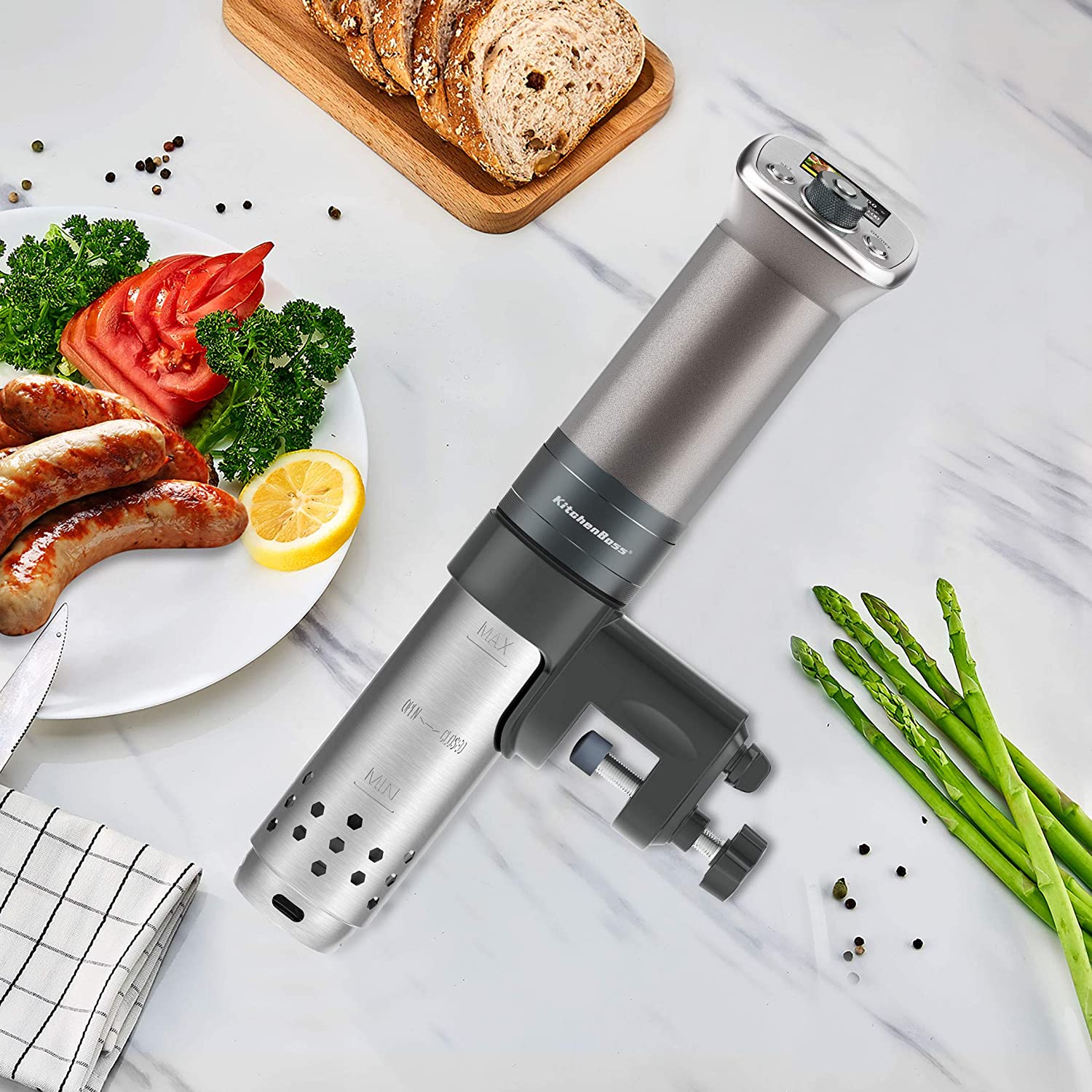 2021 red dot product design award，Vacuum G320，stainless steel，Low temperature cooker，
