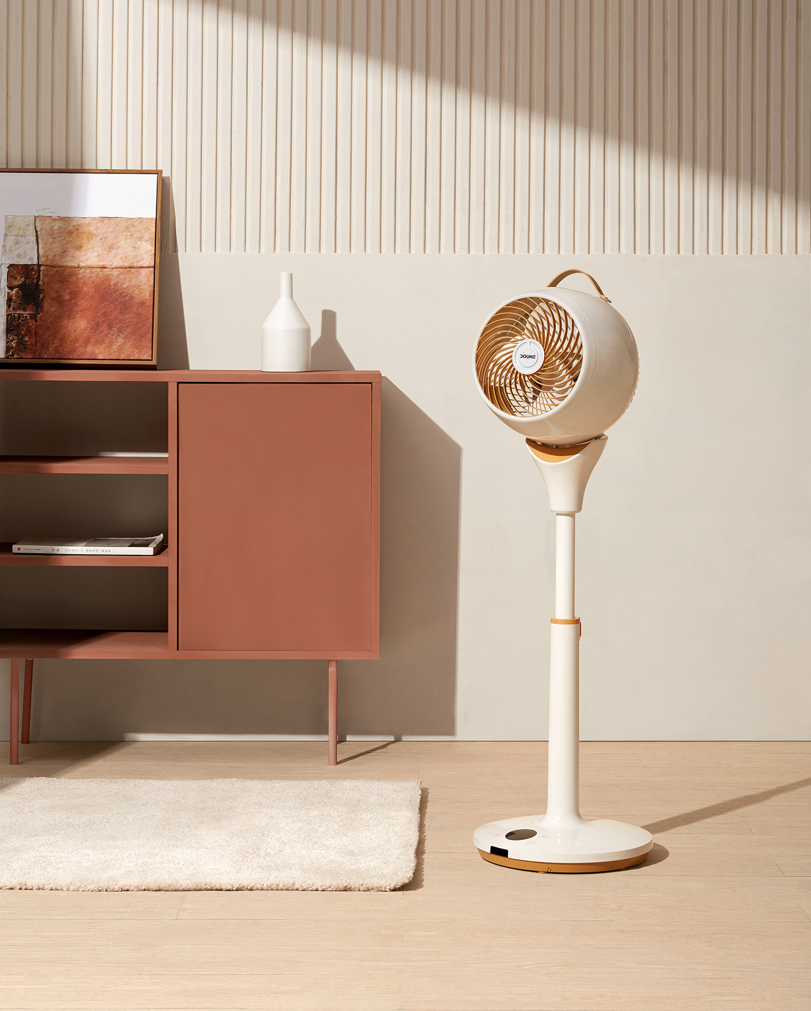 Bucket, circulating fan, fan, floor fan，