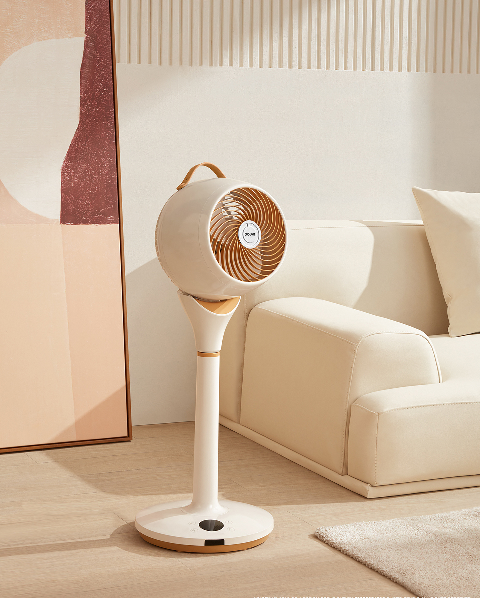 Bucket, circulating fan, fan, floor fan，