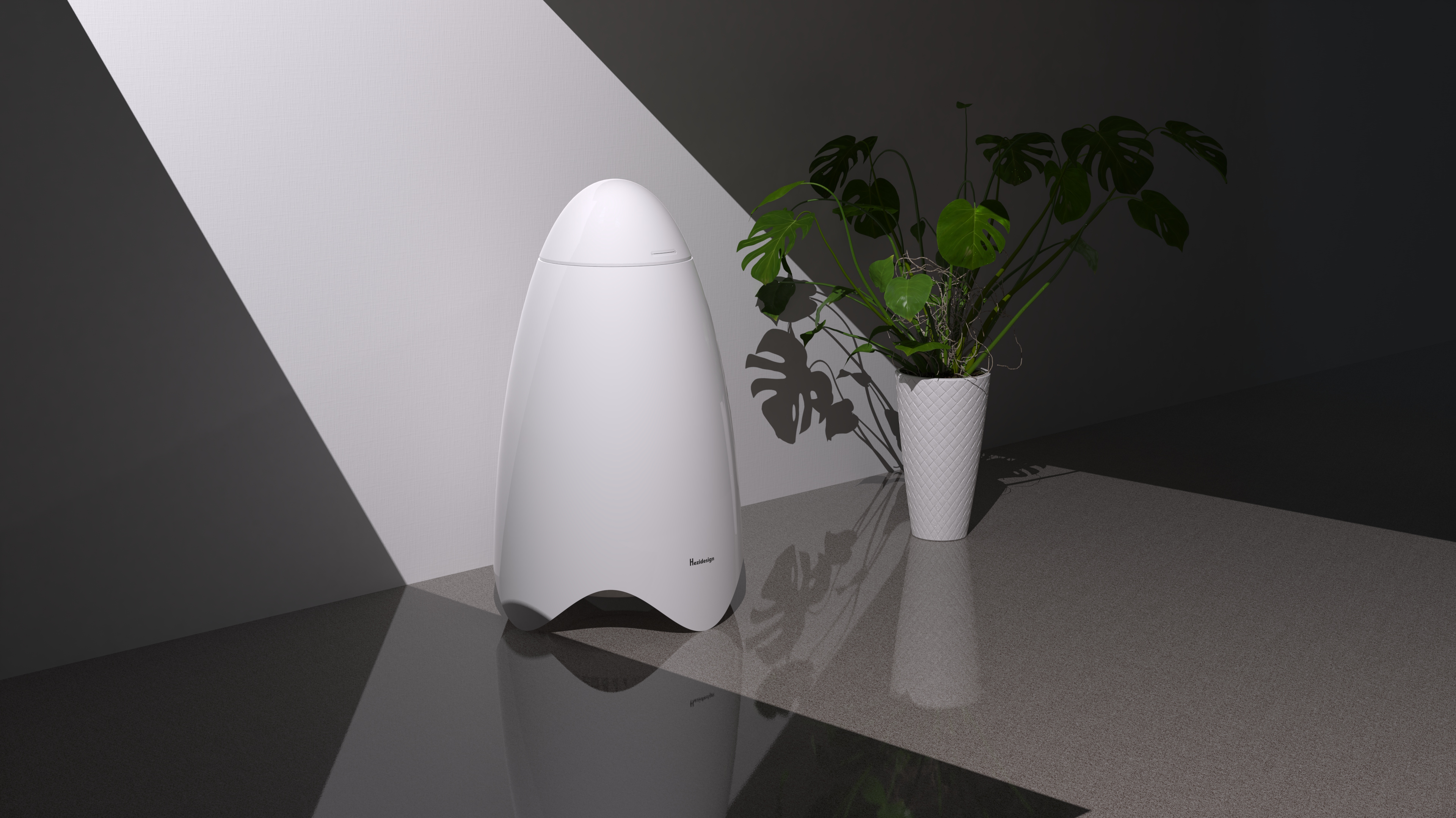 product design，air cleaner，Egg shape，Appearance design，air cleaner，Can hide，