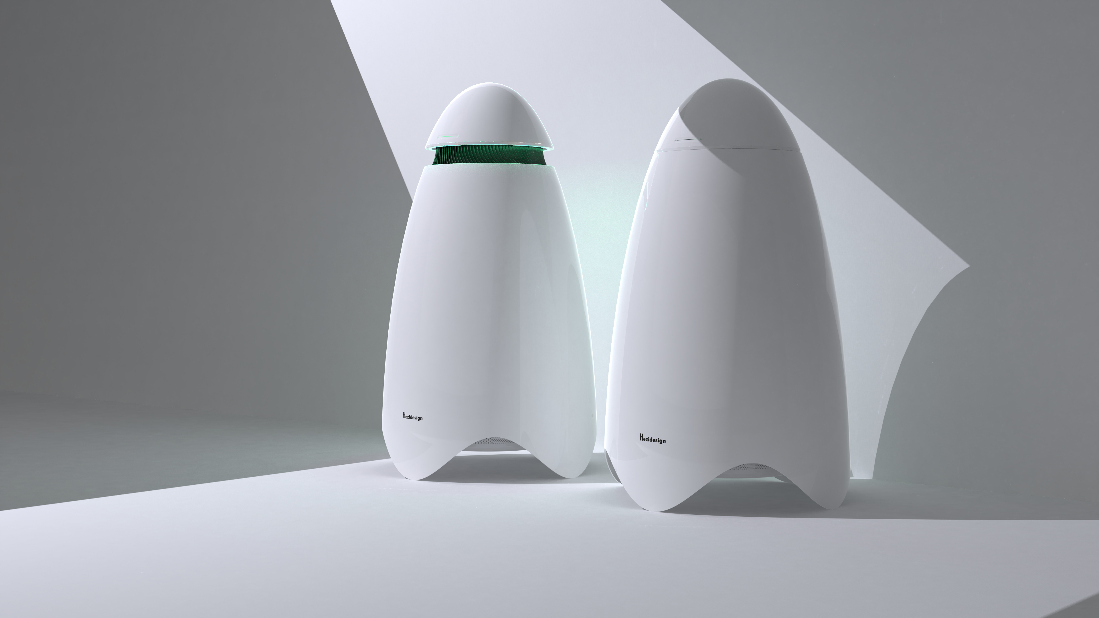 product design，air cleaner，Egg shape，Appearance design，air cleaner，Can hide，